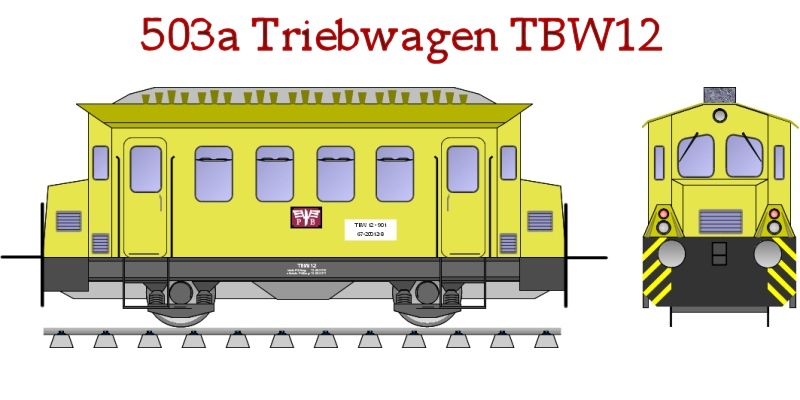 Bastelbogen Nr.  503a - Triebwagen
