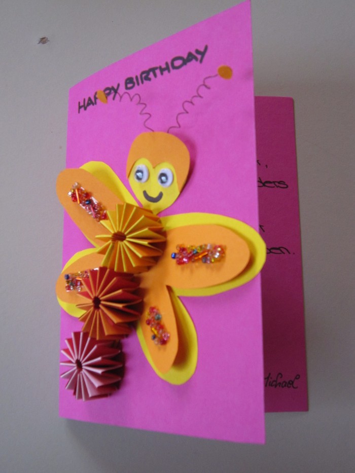 Schmetterlings-Geburtstagskarte