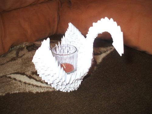 3D Origami Schwan