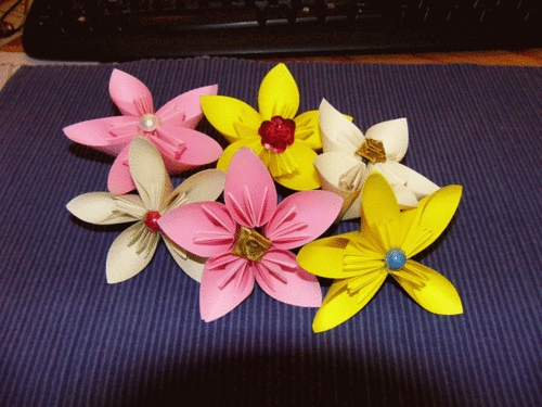 Papier Blüten