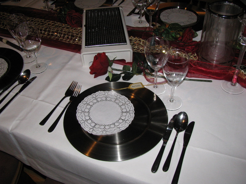 Tischdeko zur goldenen Hochzeit