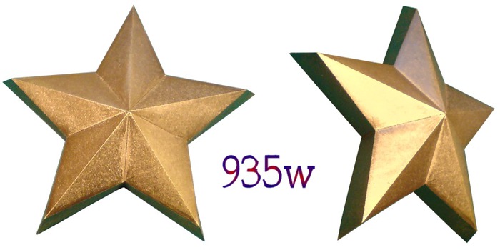 Bastelbogen Nr. 935w, 5-Spitz Stern, einseitig